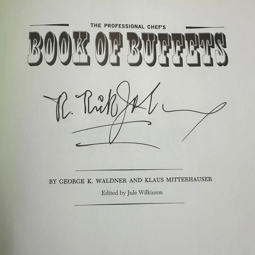 Book of Buffets Professional Chef George Waldner Klaus Mitterhauser Signed 1971